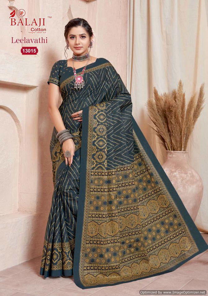 Leelavathi Vol 13 By Balaji Pure Cotton Printed Saree Wholesale Suppliers In India